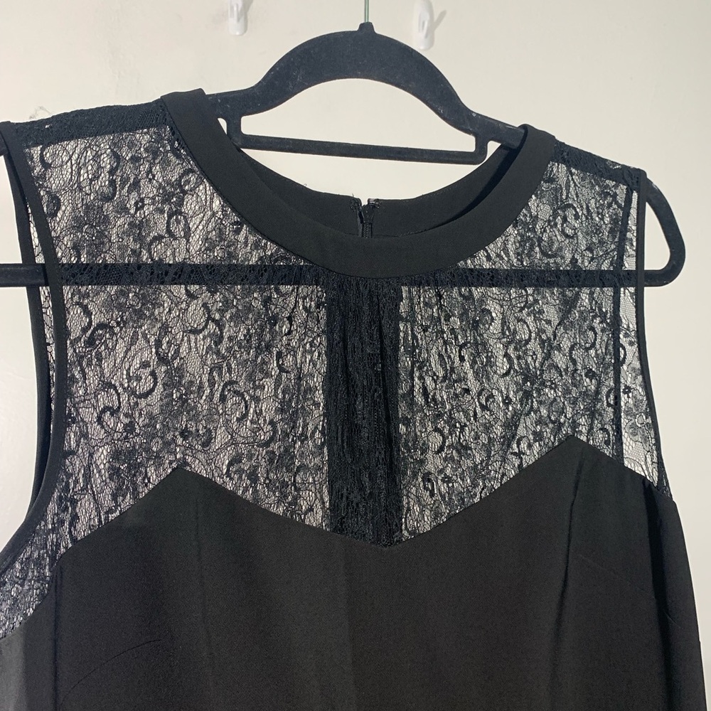NWT Anne Klein Black Cocktail Sleeveless Dress
